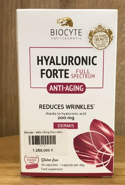 HYALURONIC FORTE FULL SPECTRUM - 8% ( viên uống giảm nhăn) 