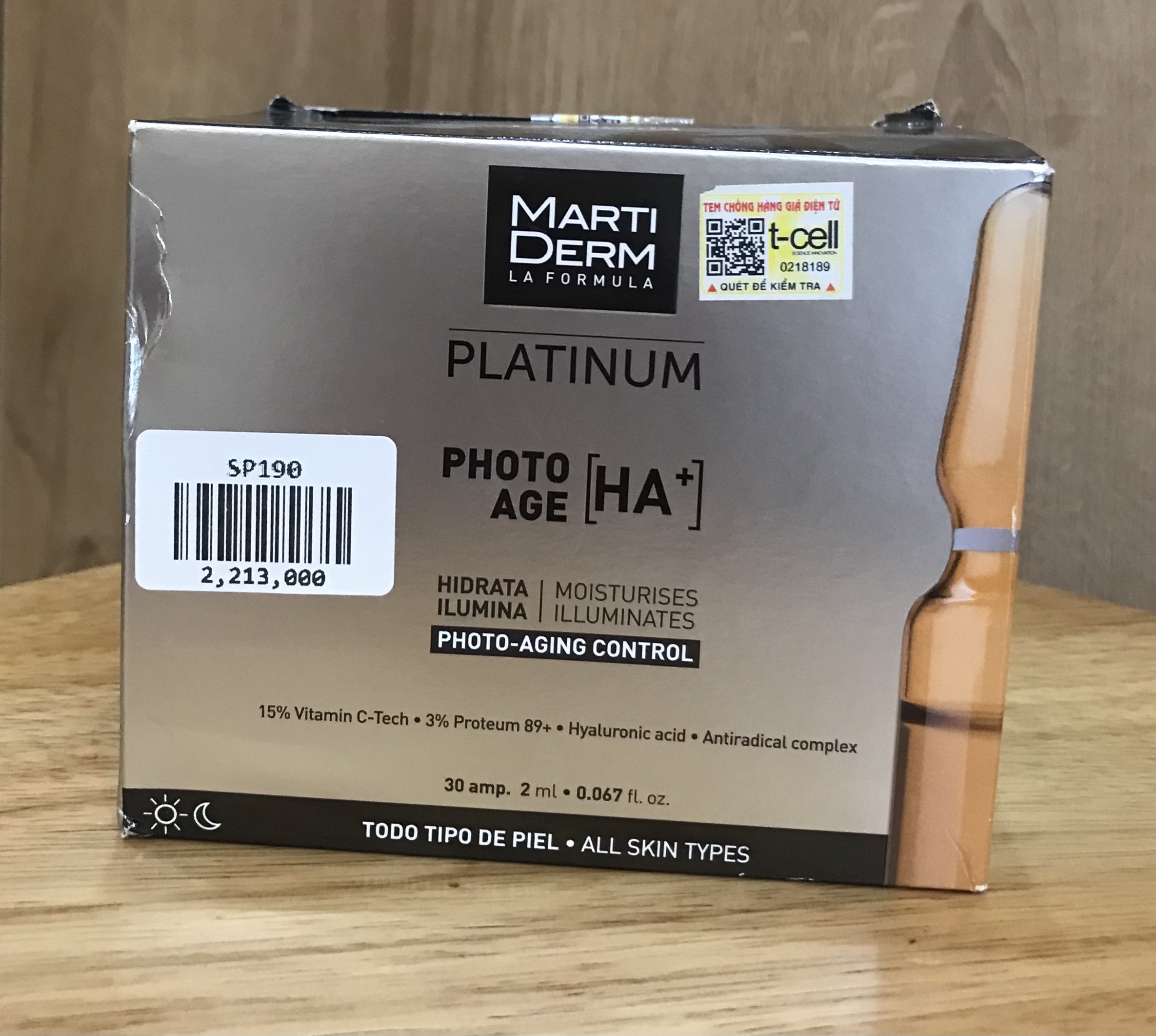 Marti Derm - Photo age HA  (tinh chất dưỡng ẩm, sáng da chống lão hóa)