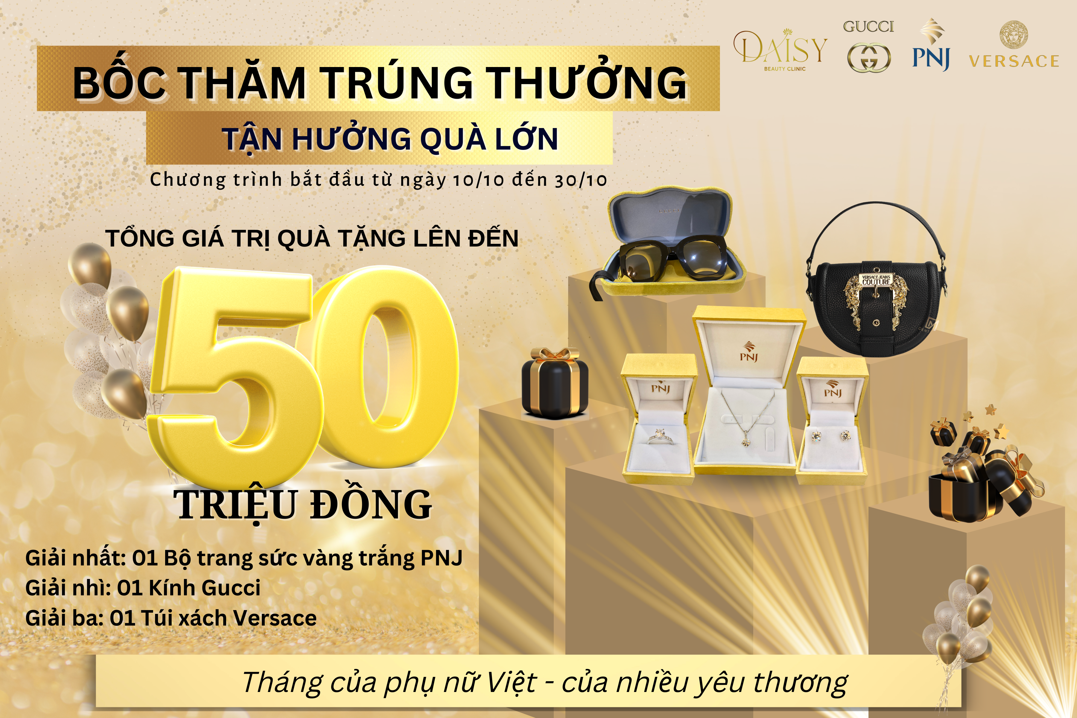 BỐC THĂM TRÚNG THƯỞNG - QUÀ TẶNG LÊN ĐẾN 50 TRIỆU