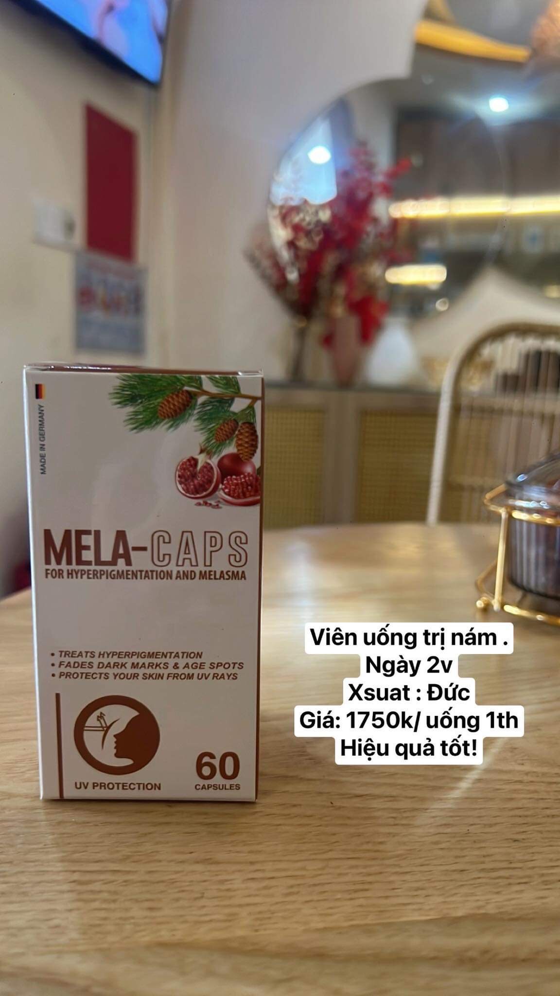 Viên uống trị nám Mela Caps