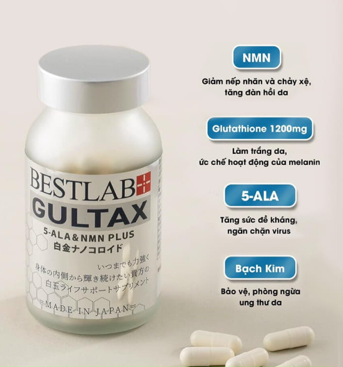 Viên uống trắng da Bestlab Gultax